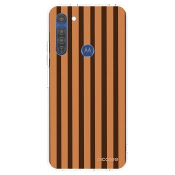 Hülle für Motorola Moto G8 - Caramel lines