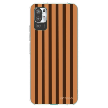 Picasee Xiaomi Redmi Note 10 5G Hülle - Transparentes Silikon - Caramel lines