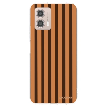 Picasee Motorola Moto G53 5G Hülle - Transparentes Silikon - Caramel lines