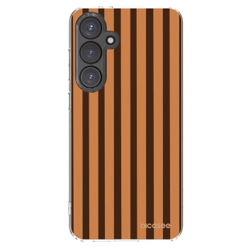Picasee Samsung Galaxy S24 FE S721B Hülle - Transparentes Silikon - Caramel lines