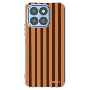 Picasee Honor X8c Hülle - Transparentes Silikon - Caramel lines