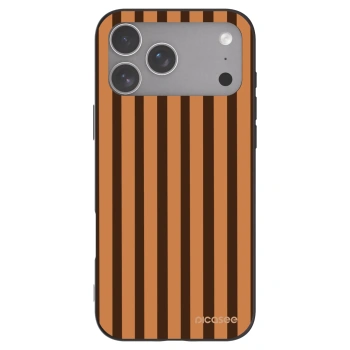 Picasee Apple iPhone 18 Pro Max Hülle - Schwarzes Silikon - Caramel lines