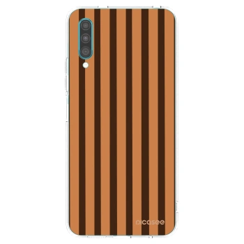Picasee Samsung Galaxy A30s A307F Hülle - Transparentes Silikon - Caramel lines