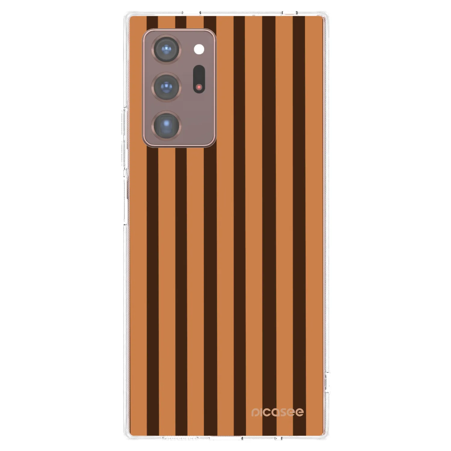 Picasee Samsung Galaxy Note 20 Ultra Hülle - Transparentes Silikon - Caramel lines