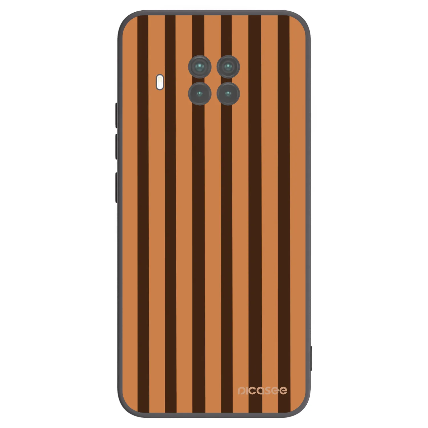 Picasee Xiaomi Mi 10T Lite Hülle - Schwarzes Silikon - Caramel lines