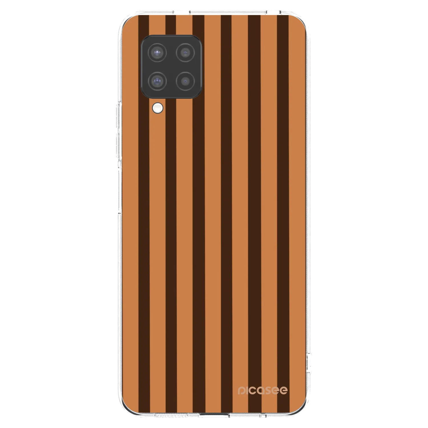 Picasee Samsung Galaxy A42 A426B Hülle - Transparentes Silikon - Caramel lines
