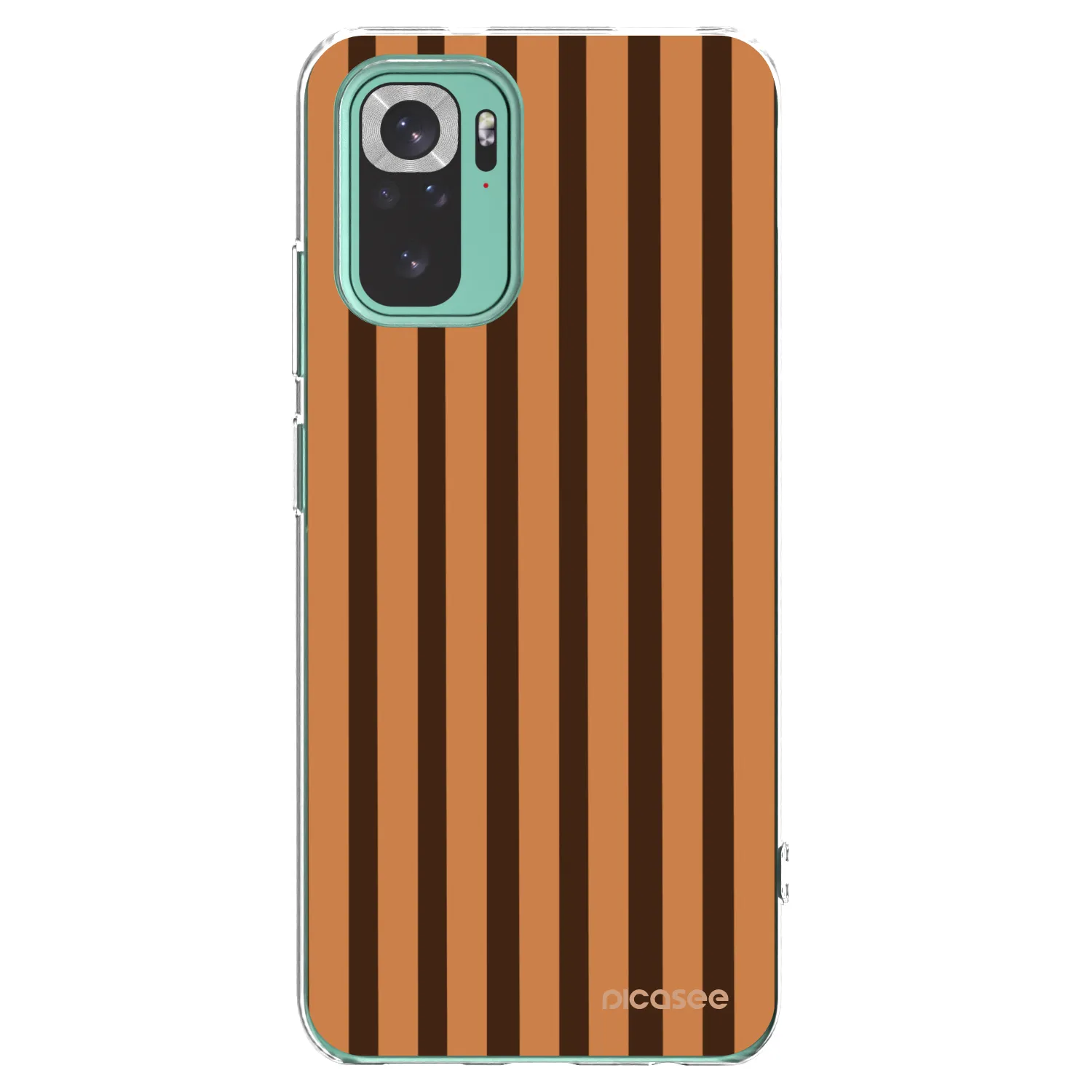 Picasee Xiaomi Redmi Note 10 Pro Hülle - Transparentes Silikon - Caramel lines