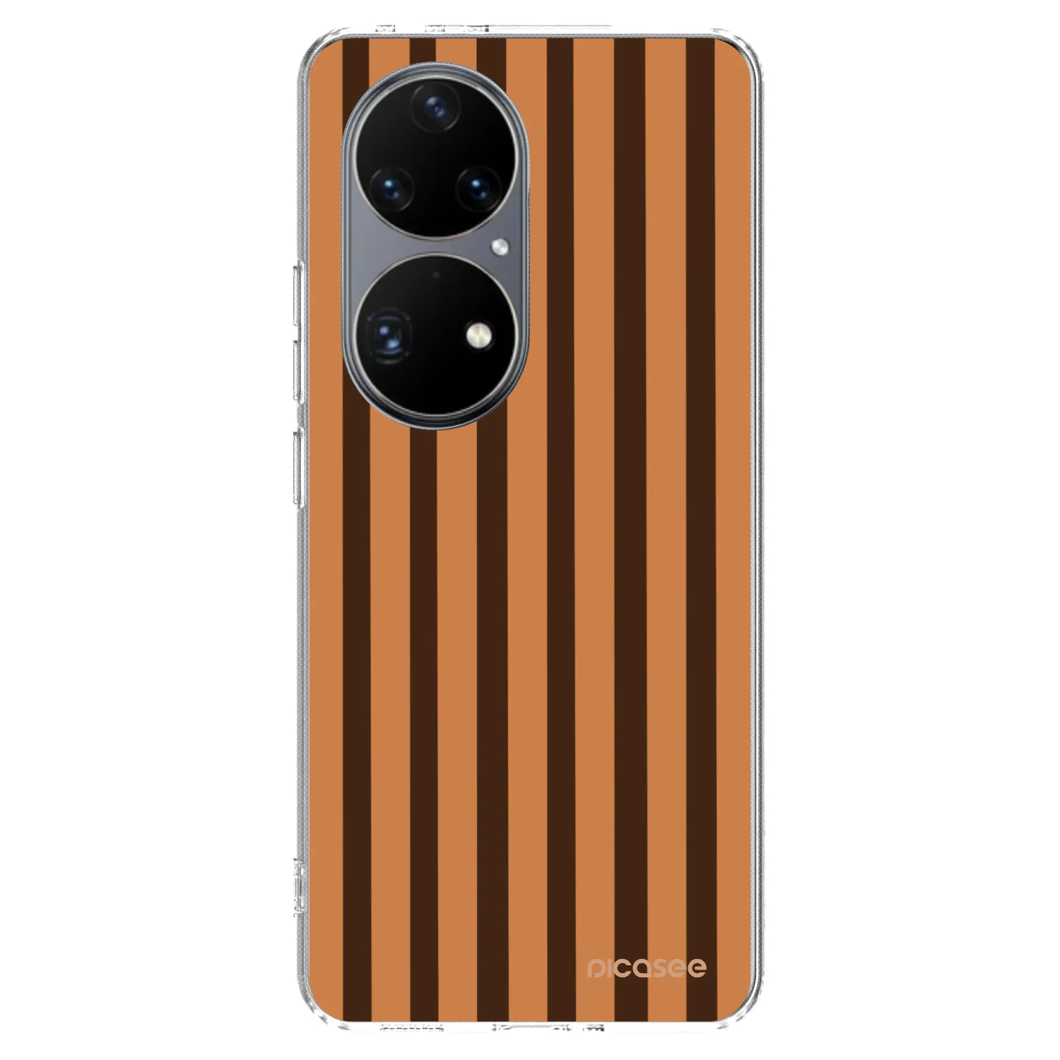 Picasee Huawei P50 Hülle - Transparentes Silikon - Caramel lines