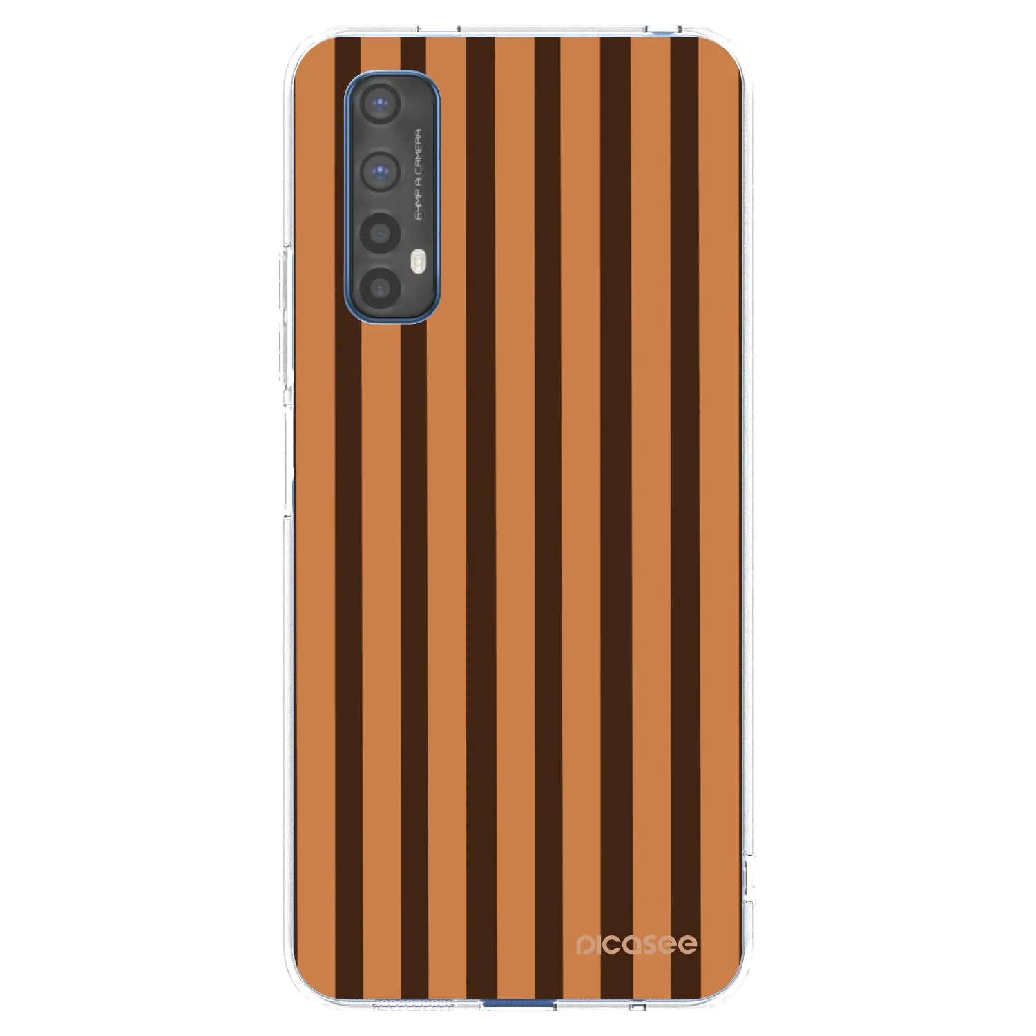 Picasee Realme 7 Hülle - Transparentes Silikon - Caramel lines