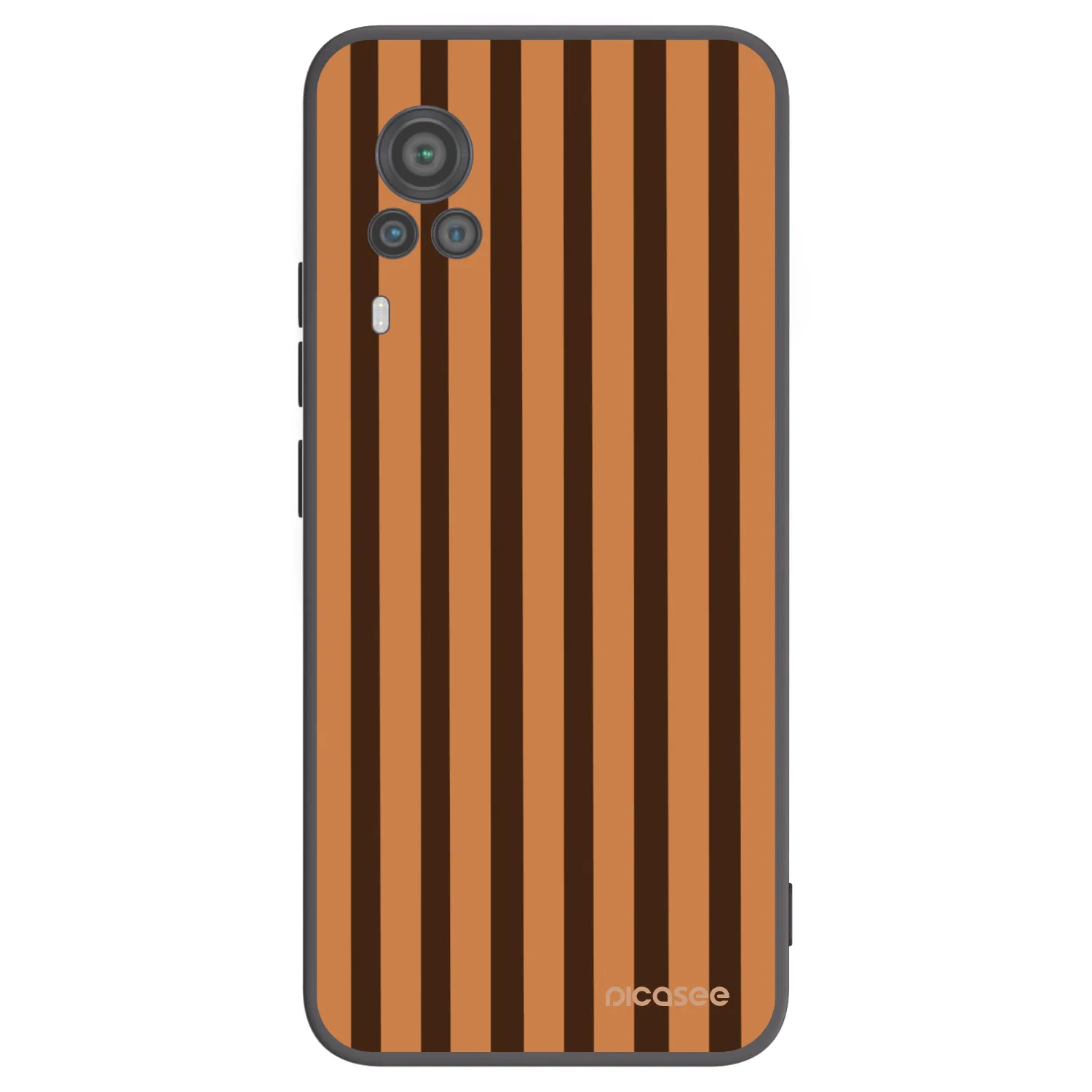 Picasee Vivo X60 Pro 5G Hülle - Schwarzes Silikon - Caramel lines