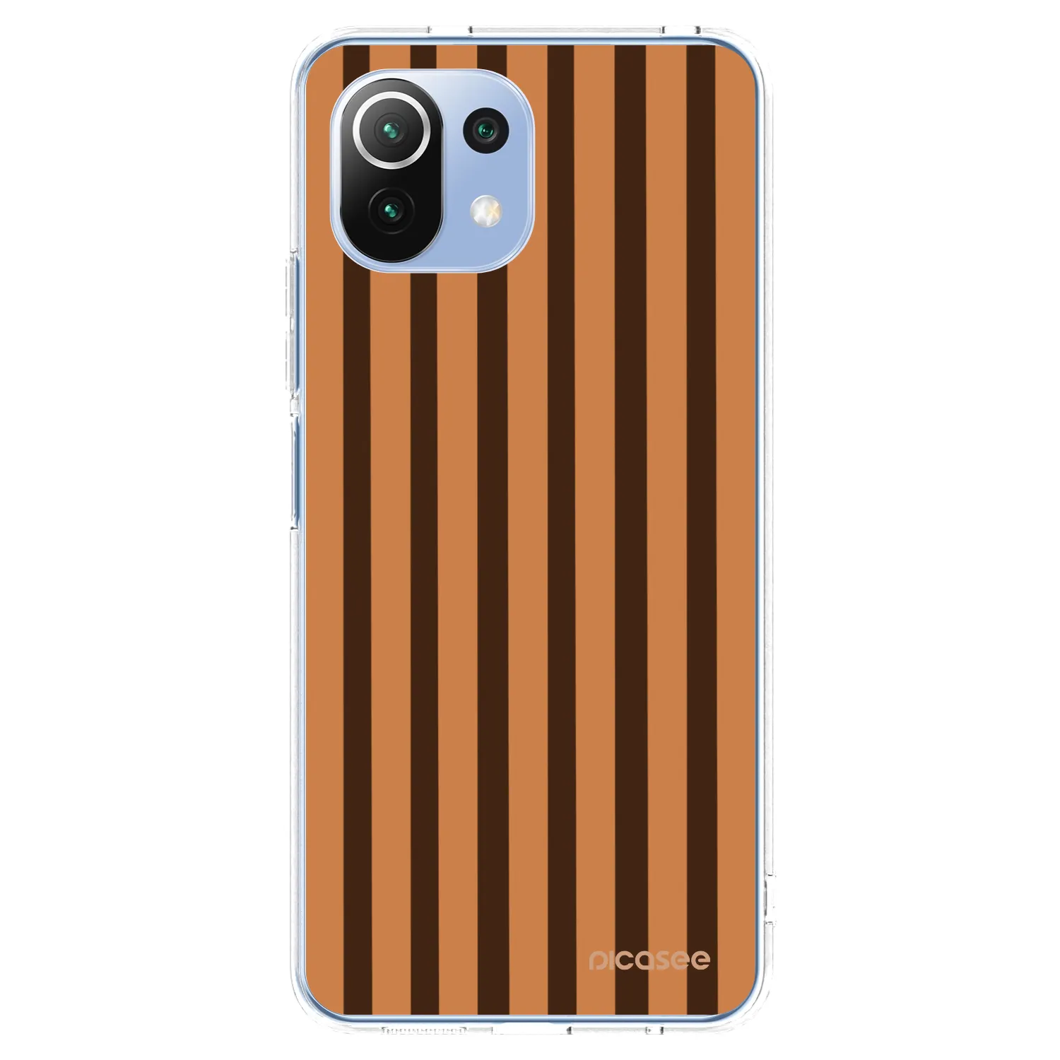 Picasee Xiaomi 11 Lite 5G NE Hülle - Transparentes Silikon - Caramel lines
