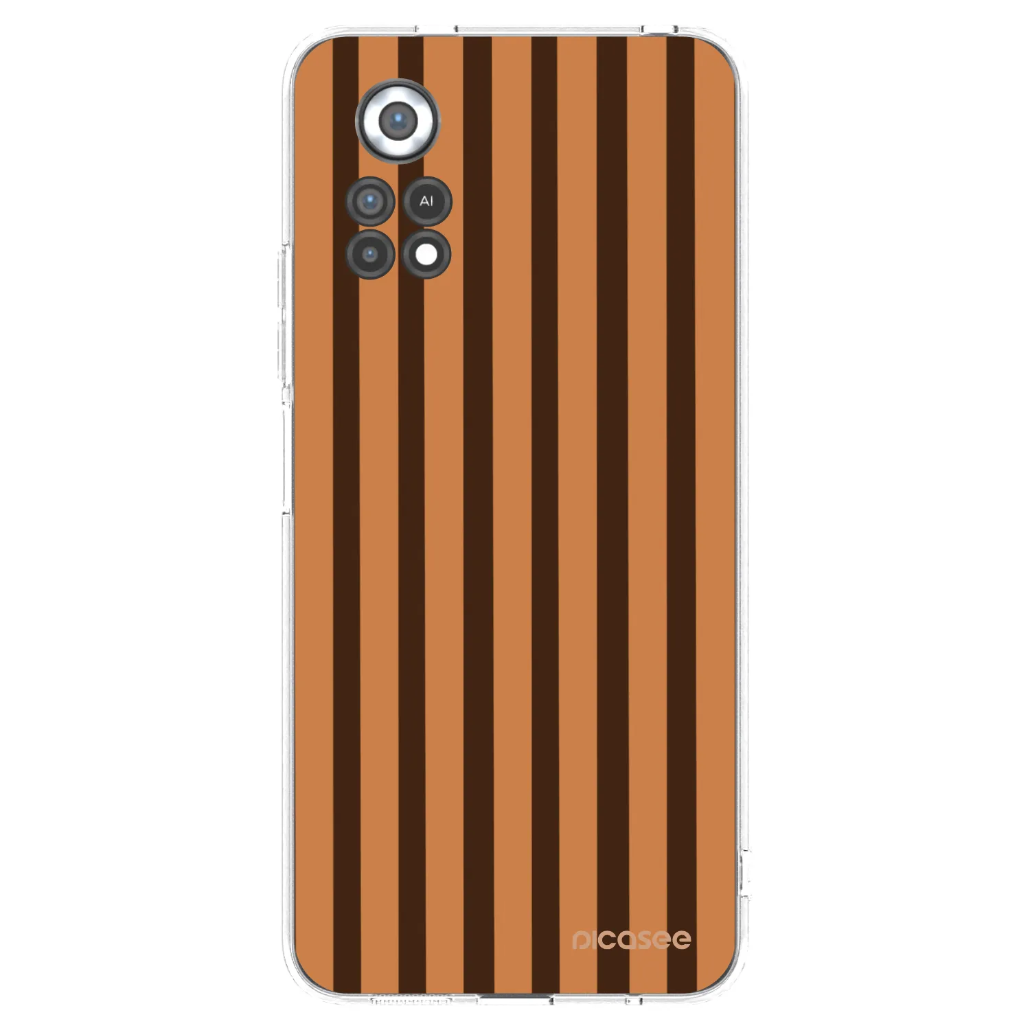 Picasee Xiaomi Poco X4 Pro 5G Hülle - Transparentes Silikon - Caramel lines