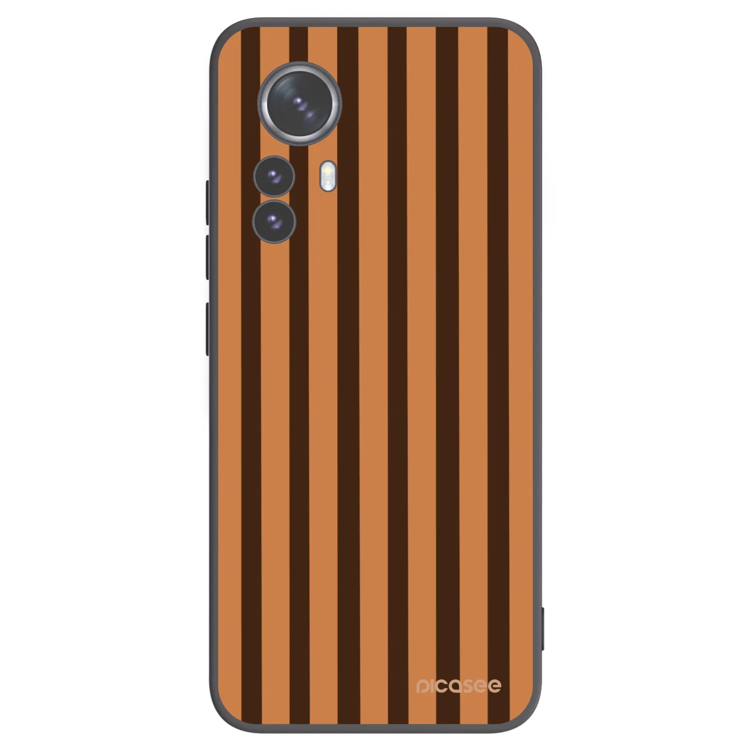 Picasee Xiaomi 12 Pro Hülle - Schwarzes Silikon - Caramel lines