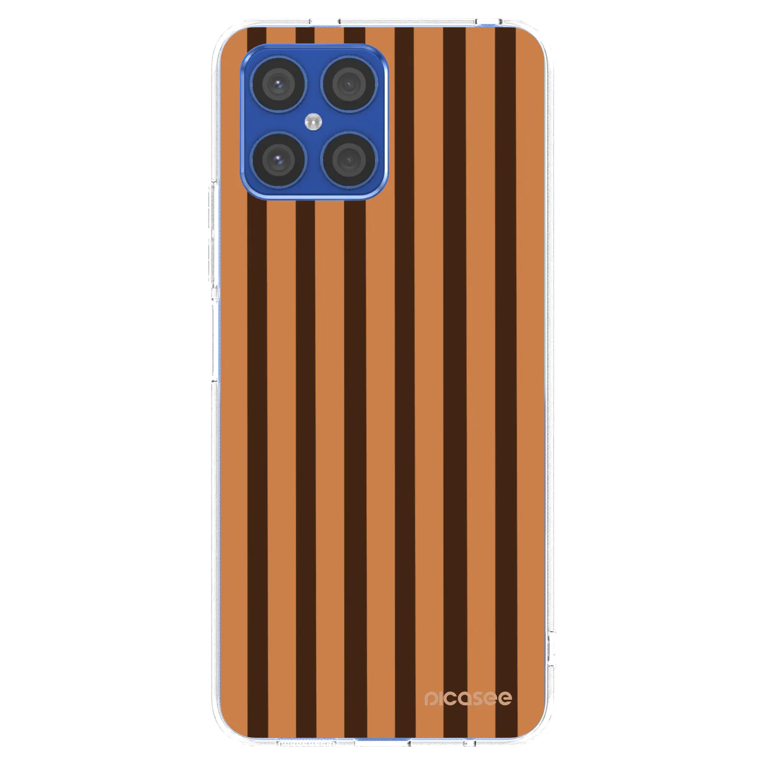 Picasee Honor X8 4G Hülle - Transparentes Silikon - Caramel lines