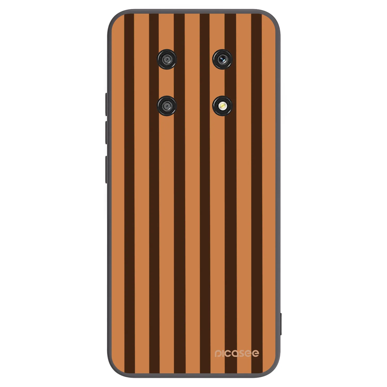 Picasee Honor Magic4 Lite 5G Hülle - Schwarzes Silikon - Caramel lines
