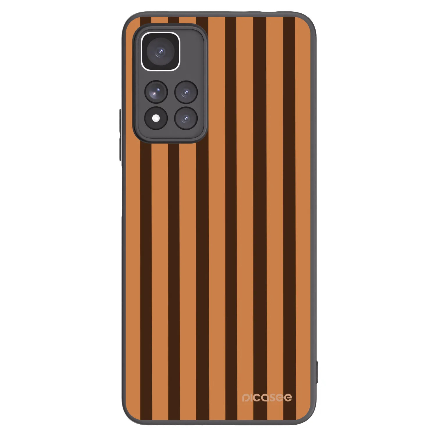 Picasee Xiaomi Redmi Note 11 Pro+ 5G Hülle - Schwarzes Silikon - Caramel lines