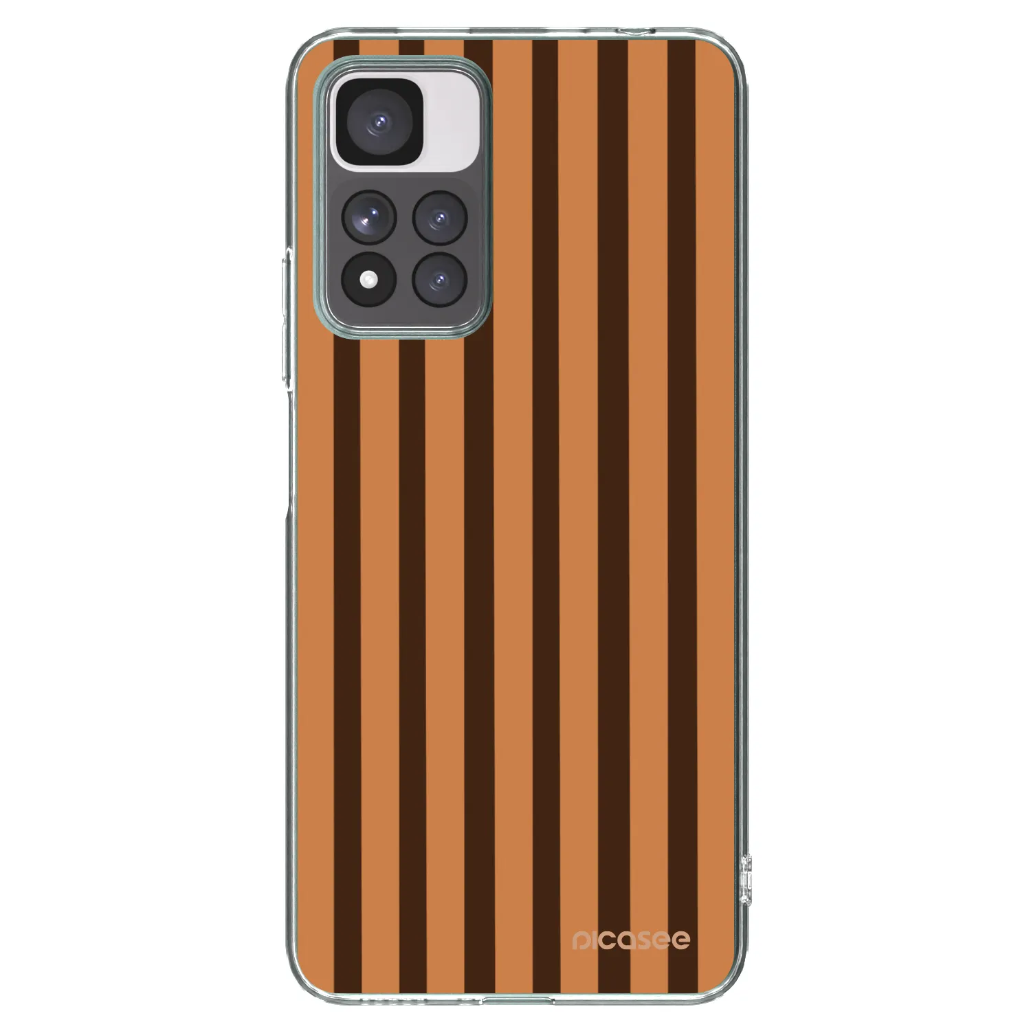 Picasee Xiaomi Redmi Note 11 Pro+ 5G Hülle - Transparentes Silikon - Caramel lines