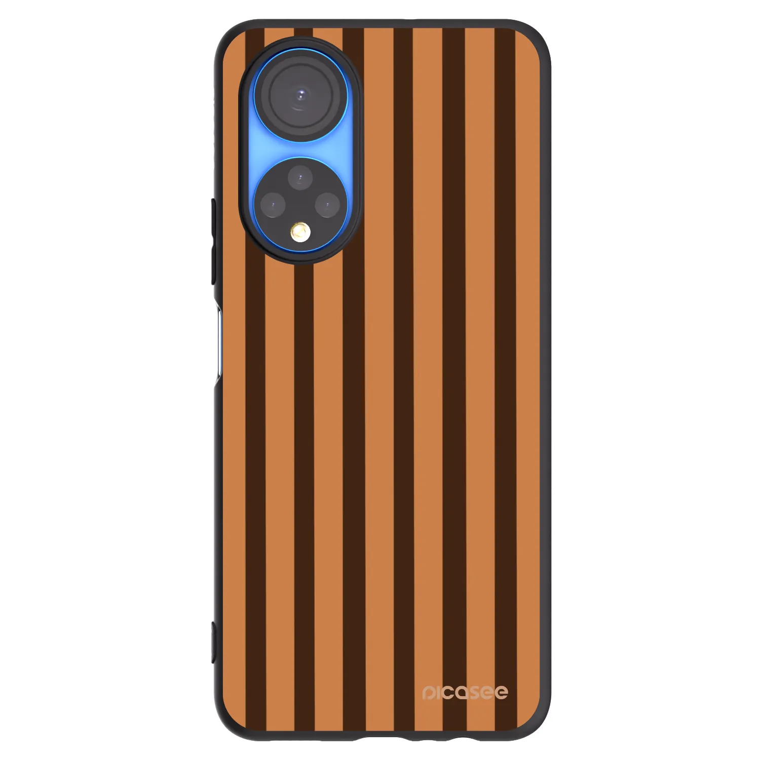 Picasee Honor X7 Hülle - Schwarzes Silikon - Caramel lines