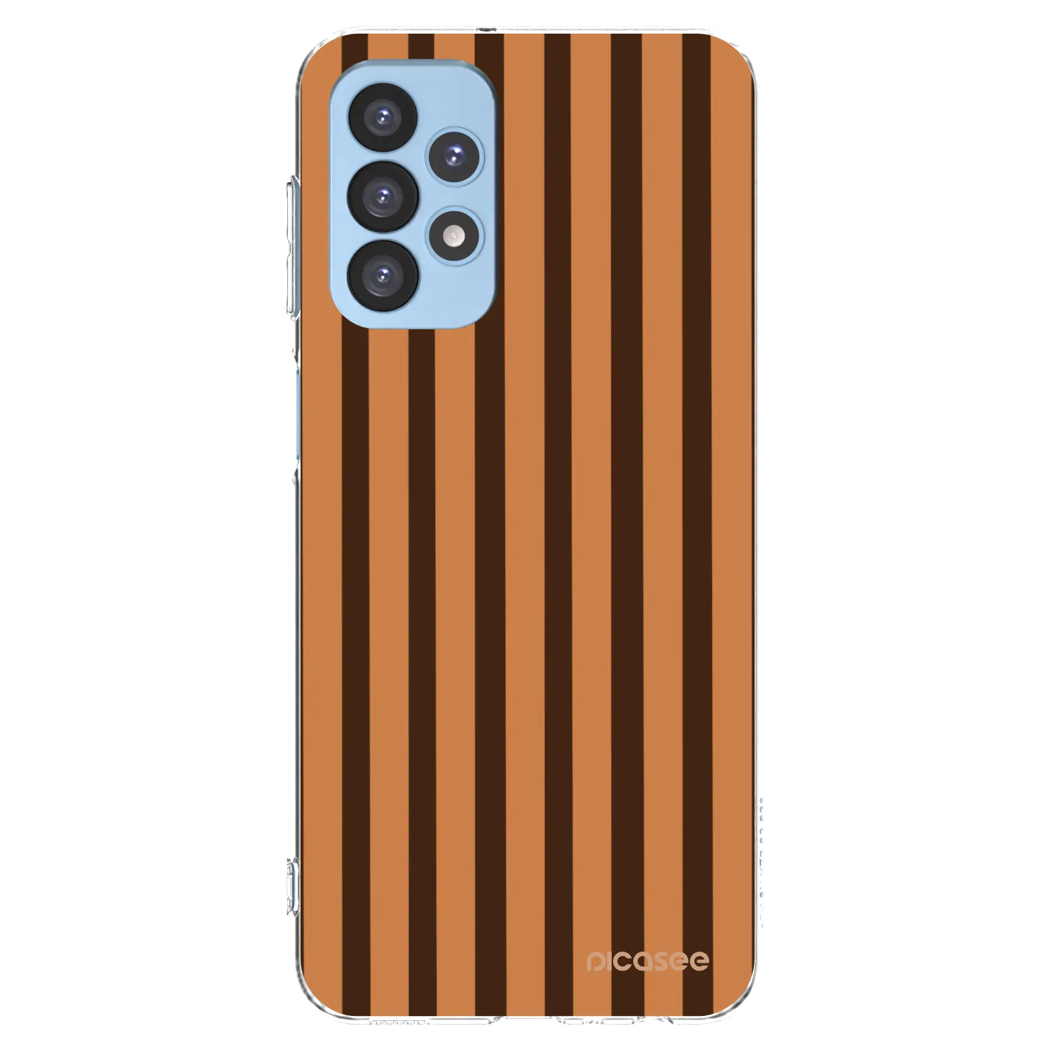 Picasee Samsung Galaxy A23 A235F 4G Hülle - Transparentes Silikon - Caramel lines