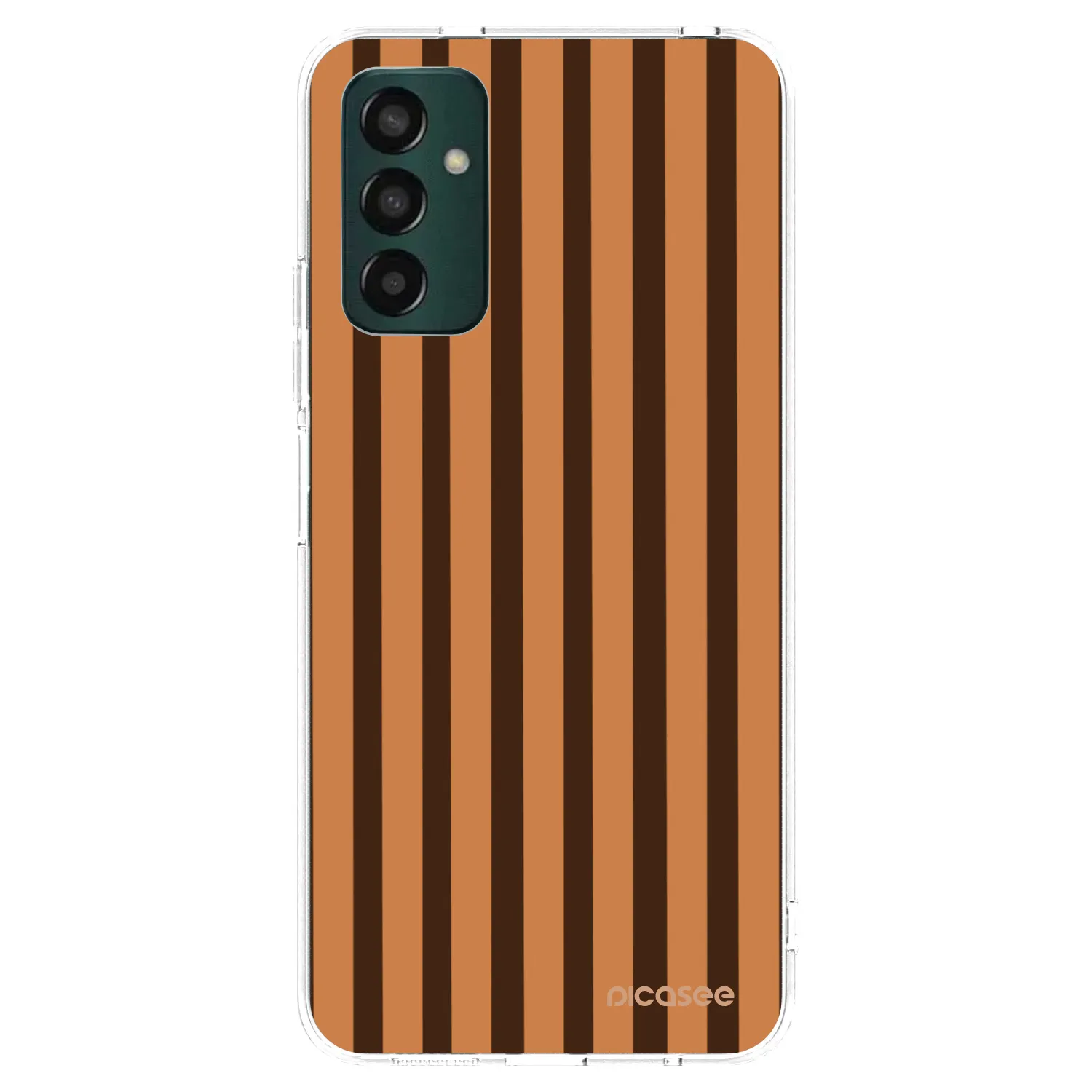 Picasee Samsung Galaxy M23 5G Hülle - Transparentes Silikon - Caramel lines