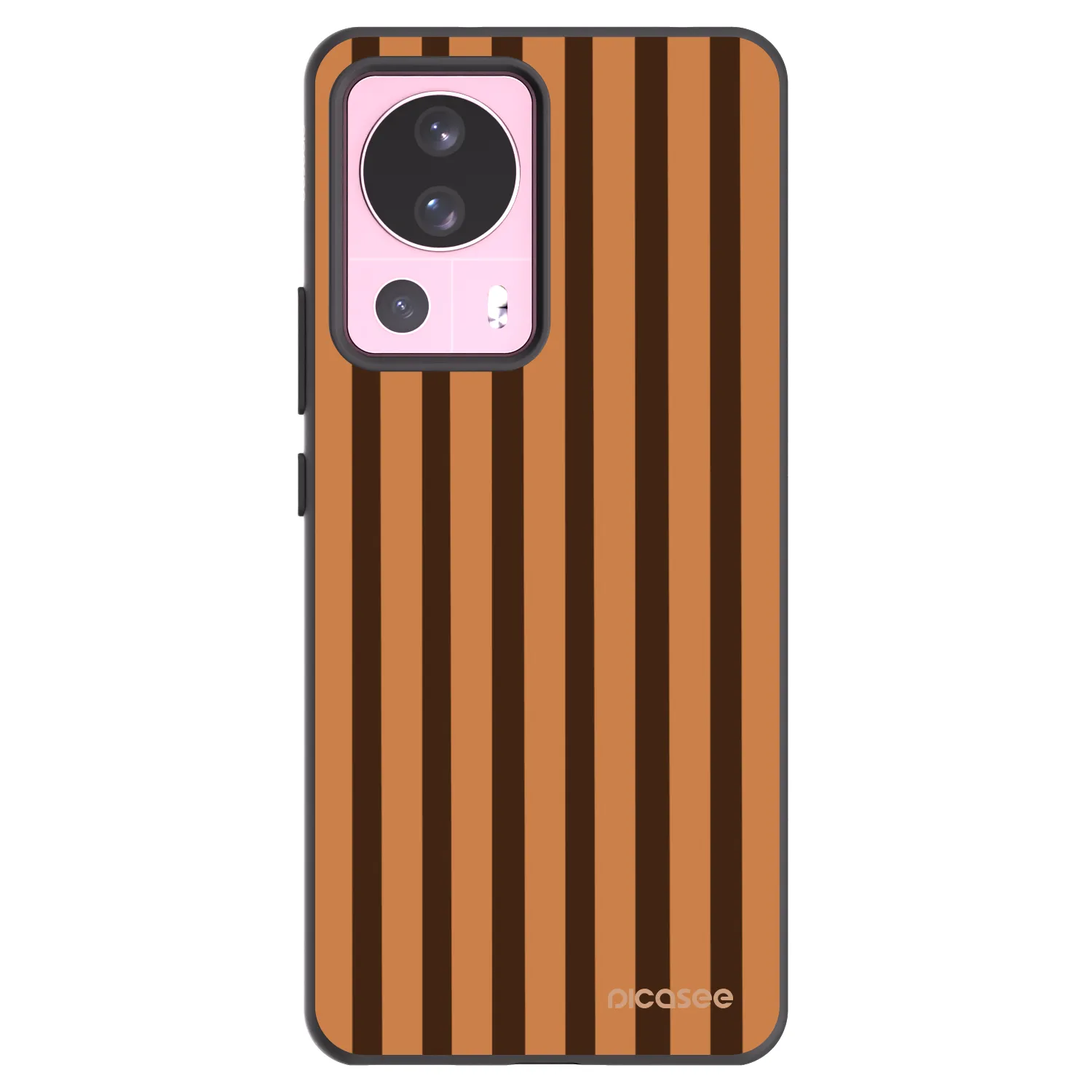 Picasee Xiaomi 13 Lite Hülle - Schwarzes Silikon - Caramel lines