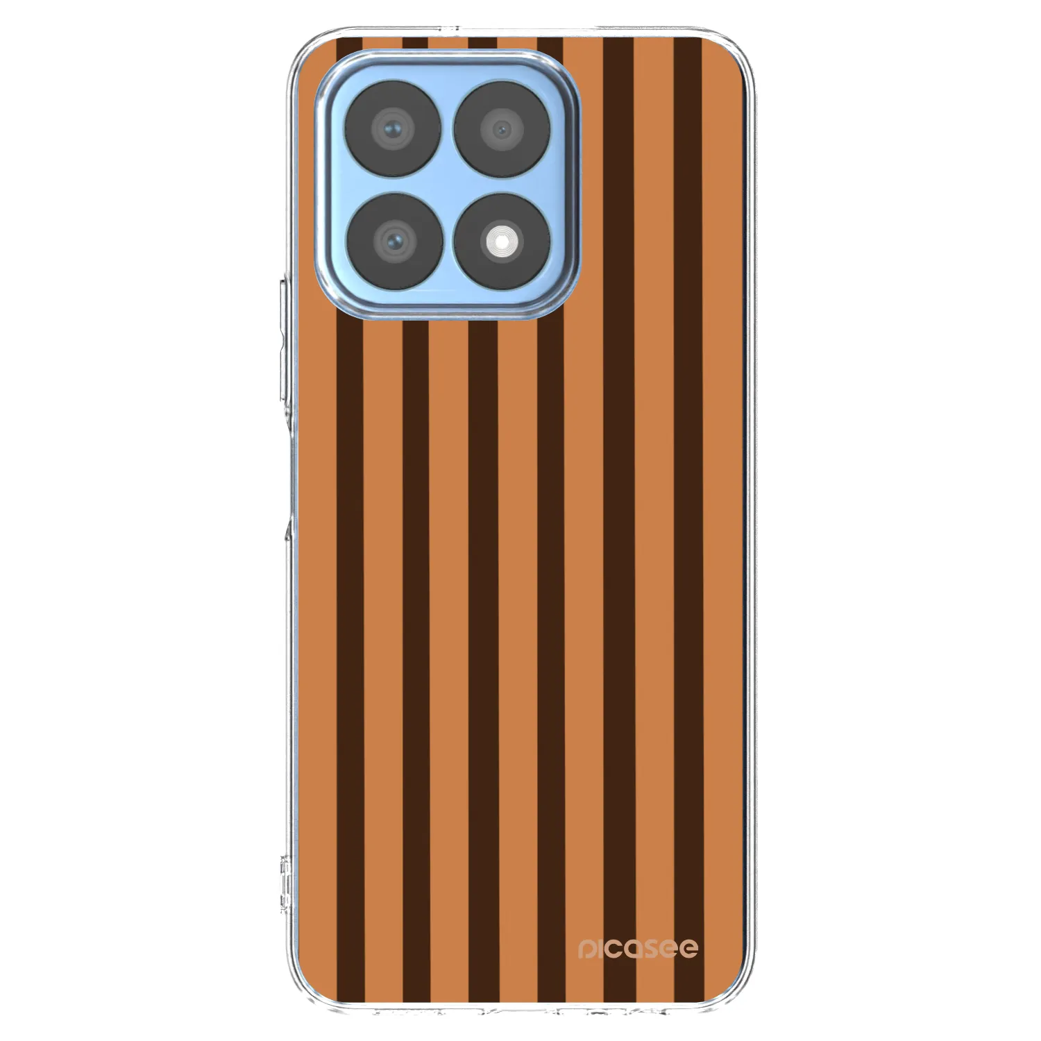 Picasee Honor X8a Hülle - Transparentes Silikon - Caramel lines
