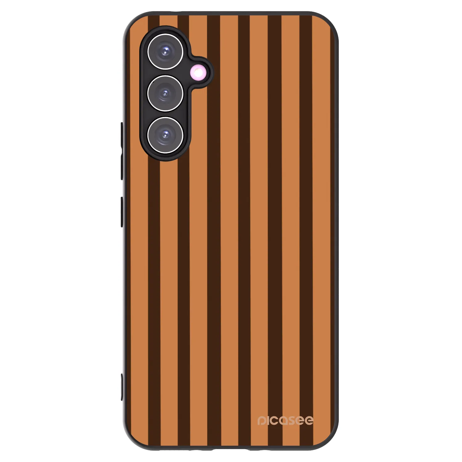 Picasee Samsung Galaxy A54 5G A546B Hülle - Schwarzes Silikon - Caramel lines