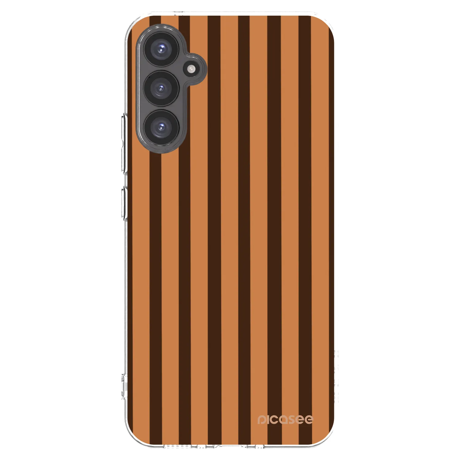 Picasee Samsung Galaxy A34 5G A346B Hülle - Transparentes Silikon - Caramel lines