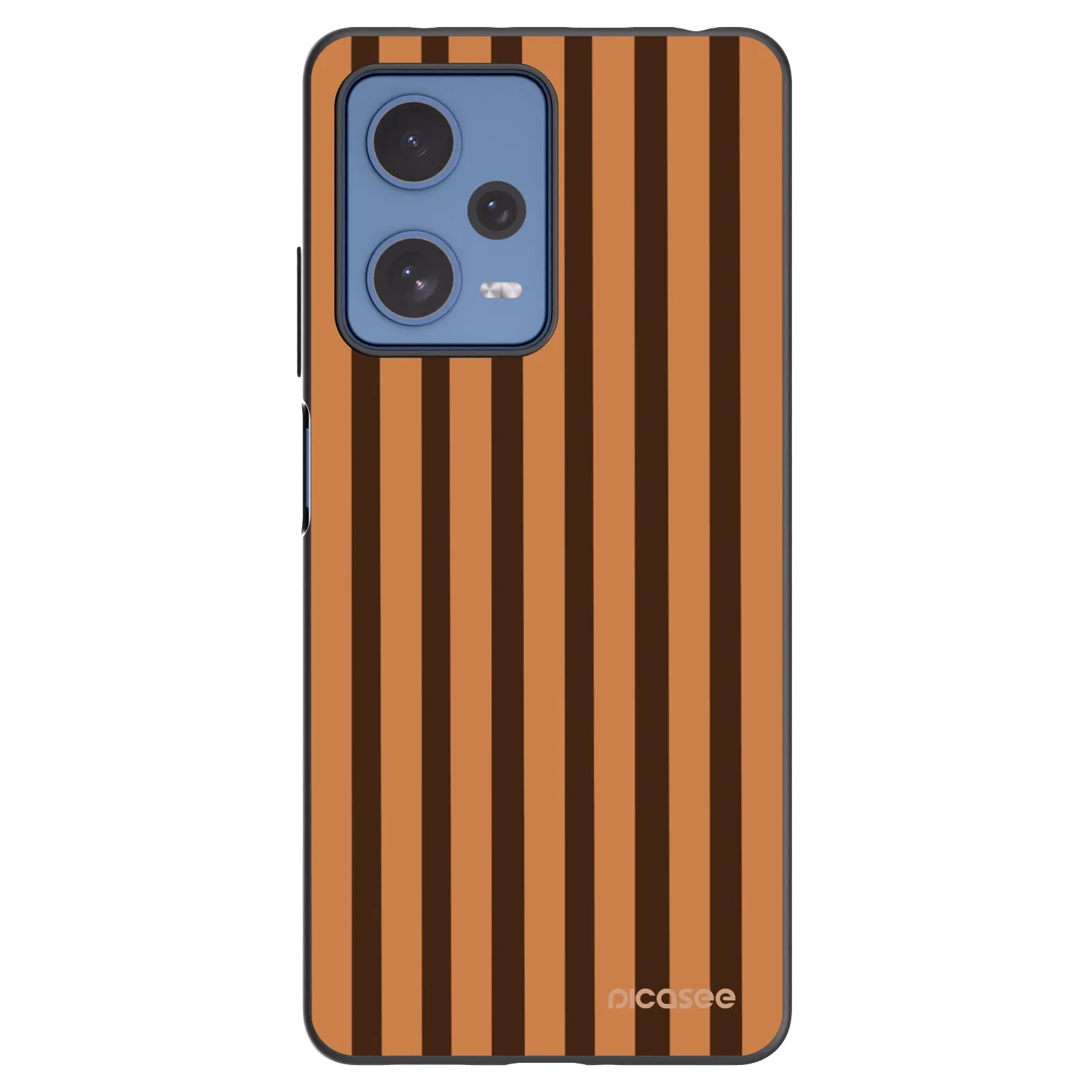 Picasee Xiaomi Redmi Note 12 Pro 5G Hülle - Schwarzes Silikon - Caramel lines