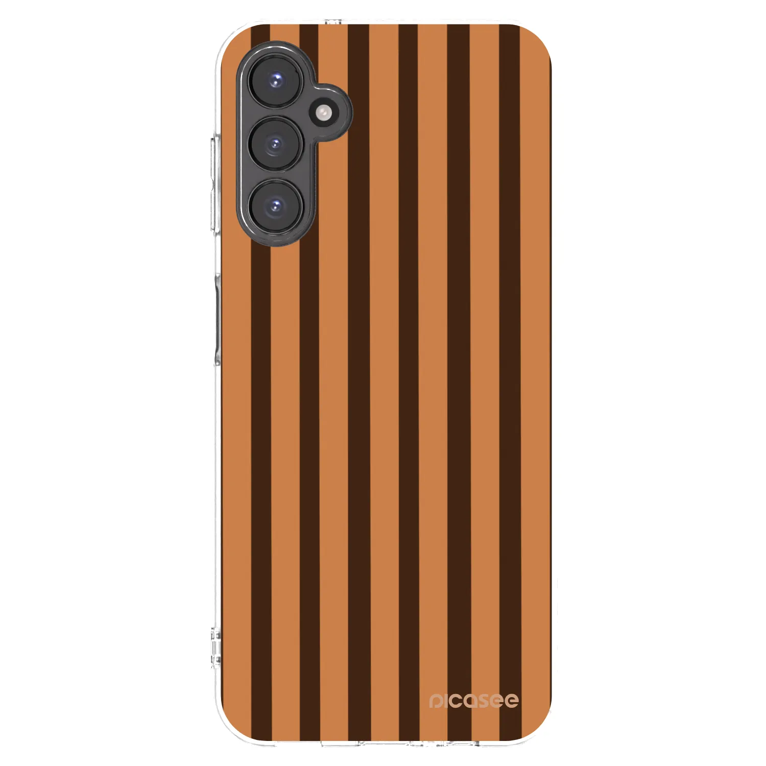 Picasee Samsung Galaxy A14 5G A146P Hülle - Transparentes Silikon - Caramel lines