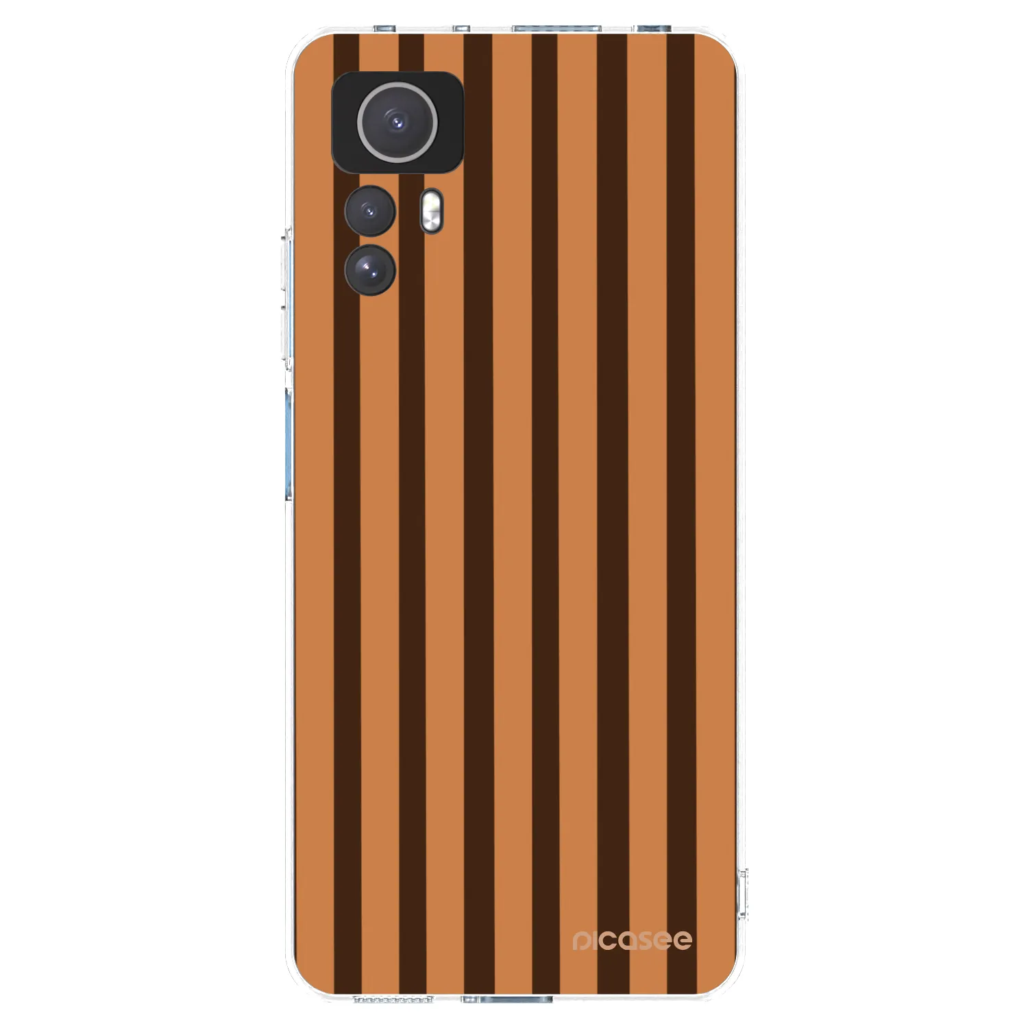 Picasee Xiaomi Redmi Note 12S Hülle - Transparentes Silikon - Caramel lines