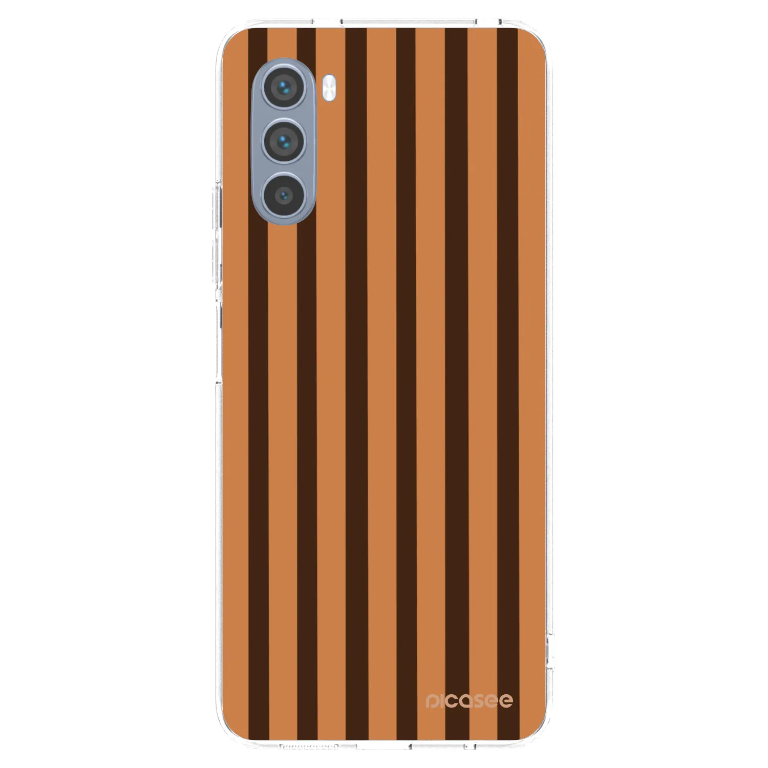 Picasee Motorola Moto G62 Hülle - Transparentes Silikon - Caramel lines