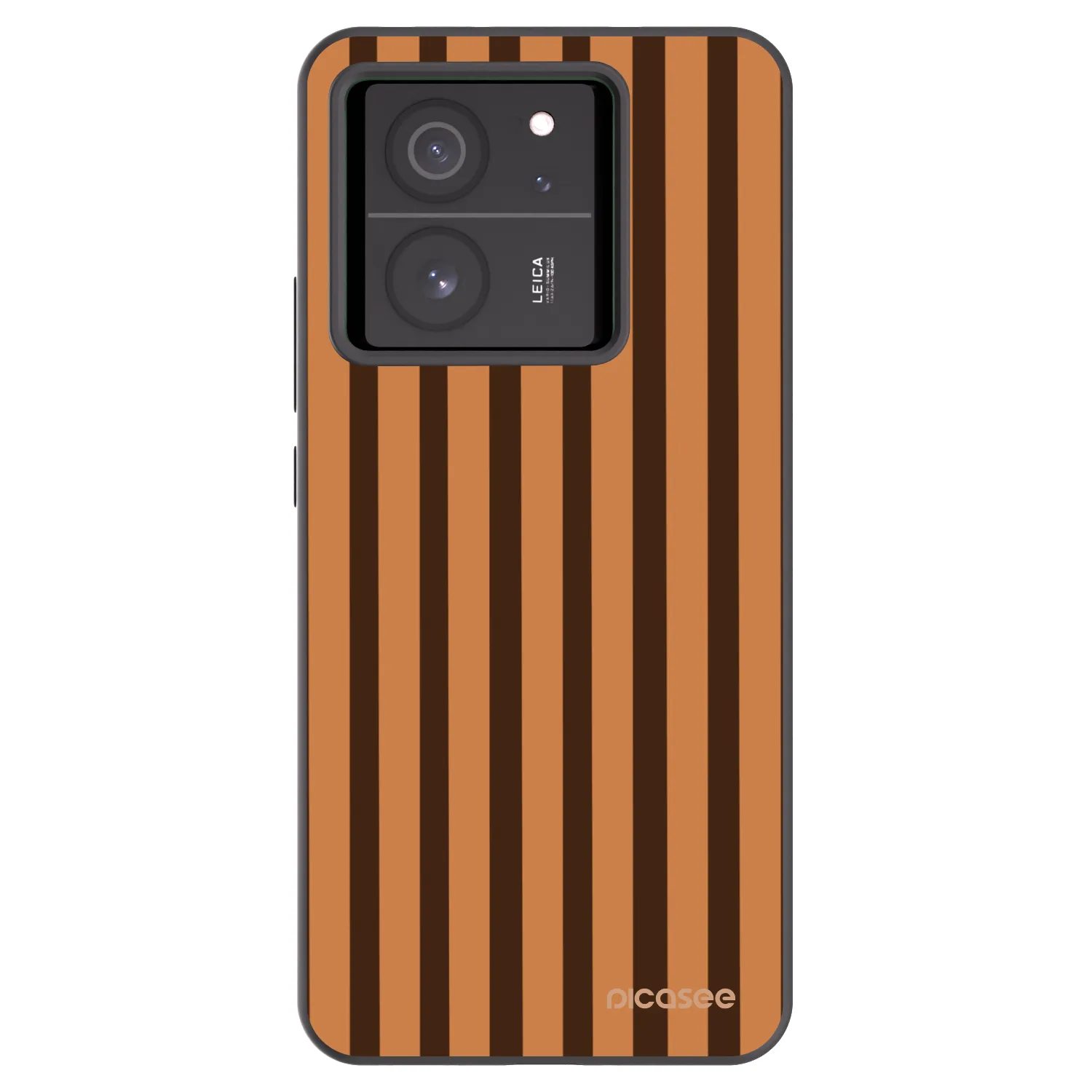 Picasee Xiaomi 13T Pro Hülle - Schwarzes Silikon - Caramel lines