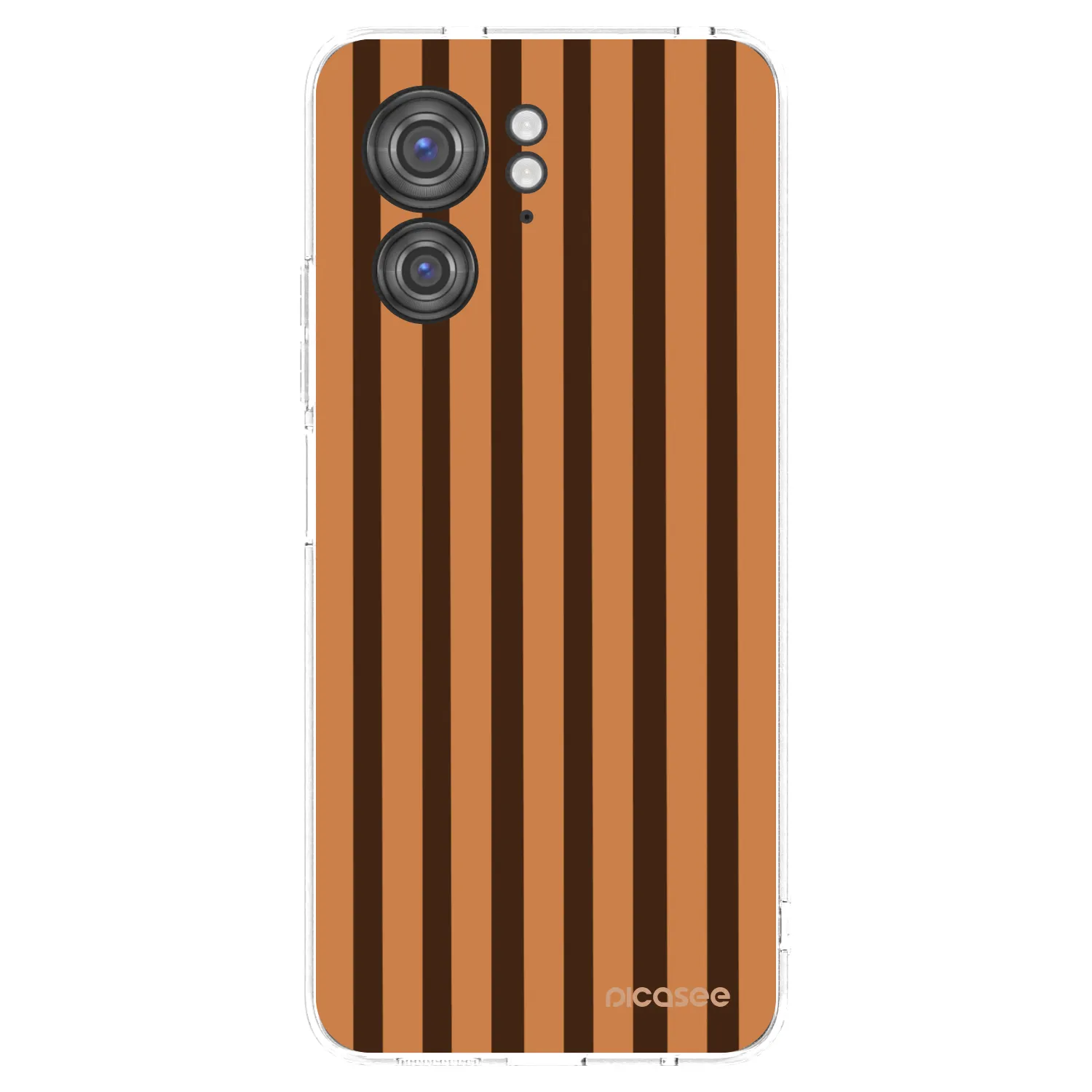 Picasee Motorola Edge 40 Hülle - Transparentes Silikon - Caramel lines