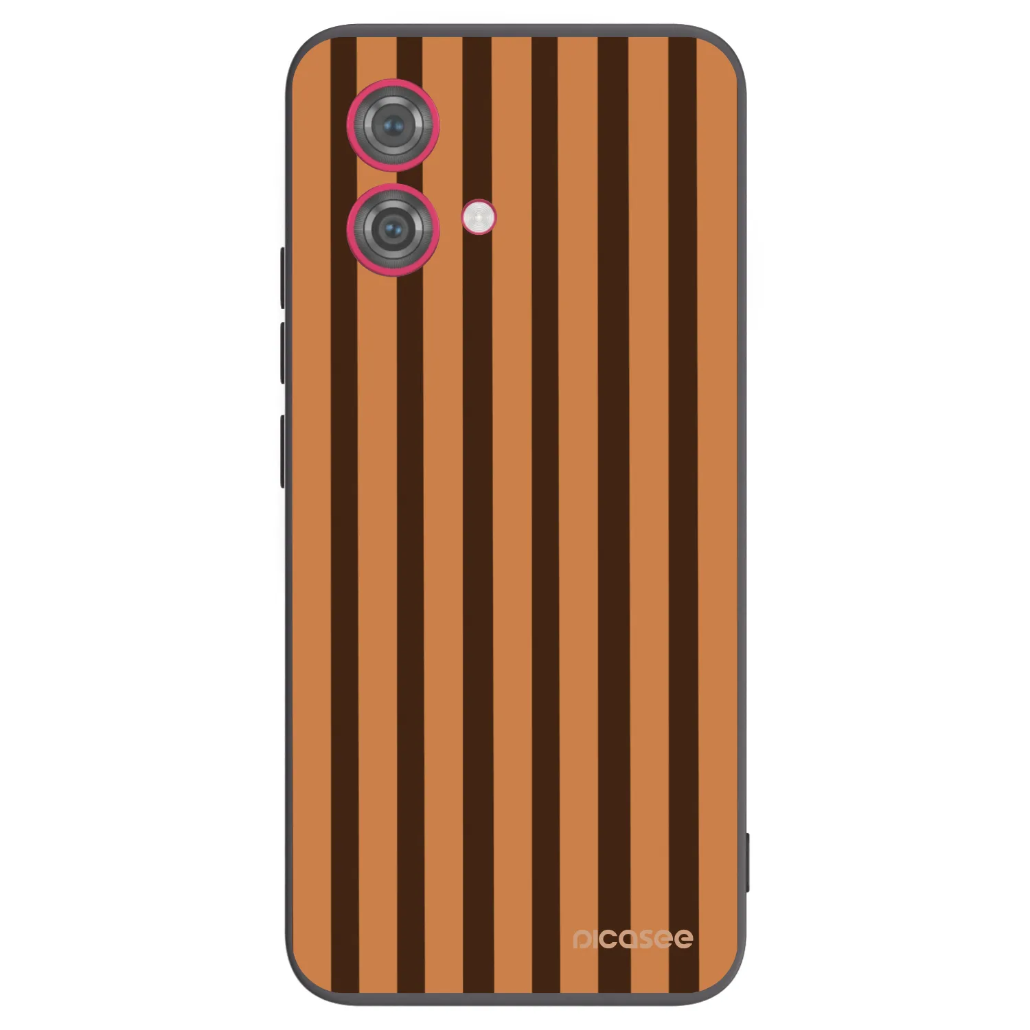 Picasee Motorola Moto G84 5G Hülle - Schwarzes Silikon - Caramel lines