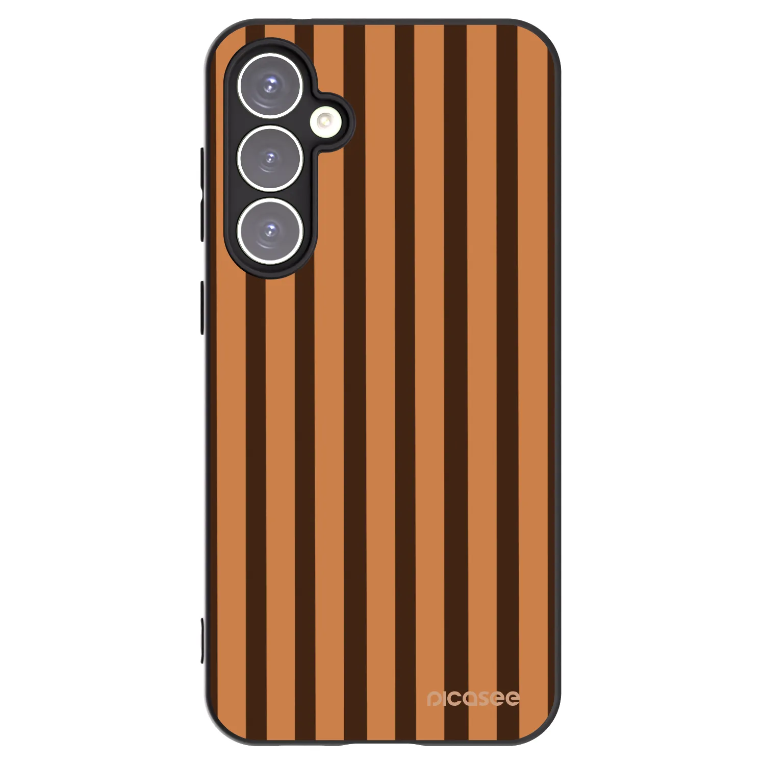 Picasee Samsung Galaxy S23 FE S711B Hülle - Schwarzes Silikon - Caramel lines
