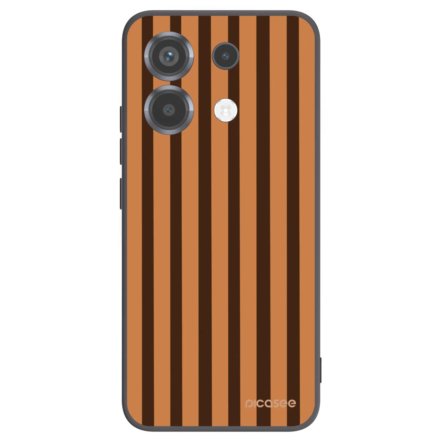 Picasee Xiaomi Poco X6 Hülle - Schwarzes Silikon - Caramel lines