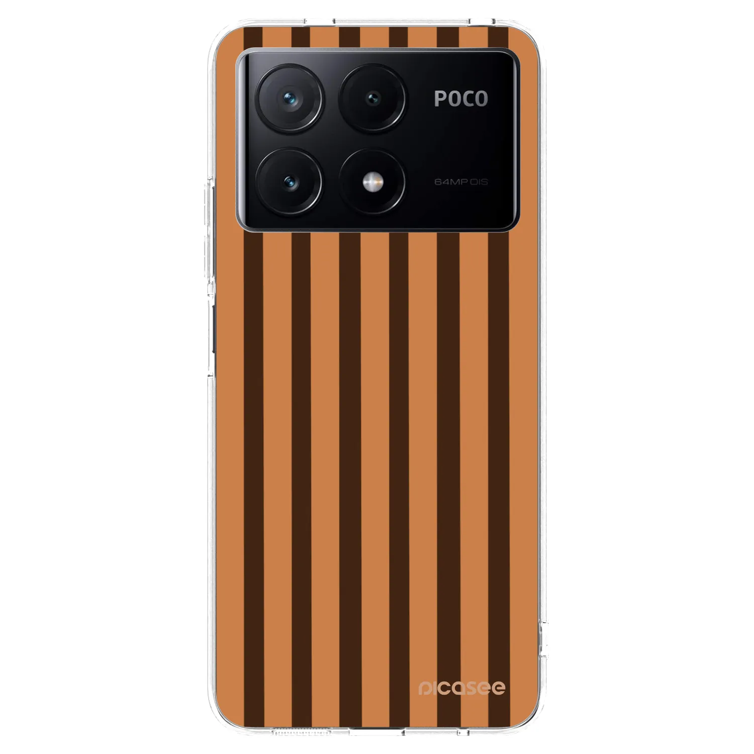 Picasee Xiaomi Poco X6 Pro Hülle - Transparentes Silikon - Caramel lines