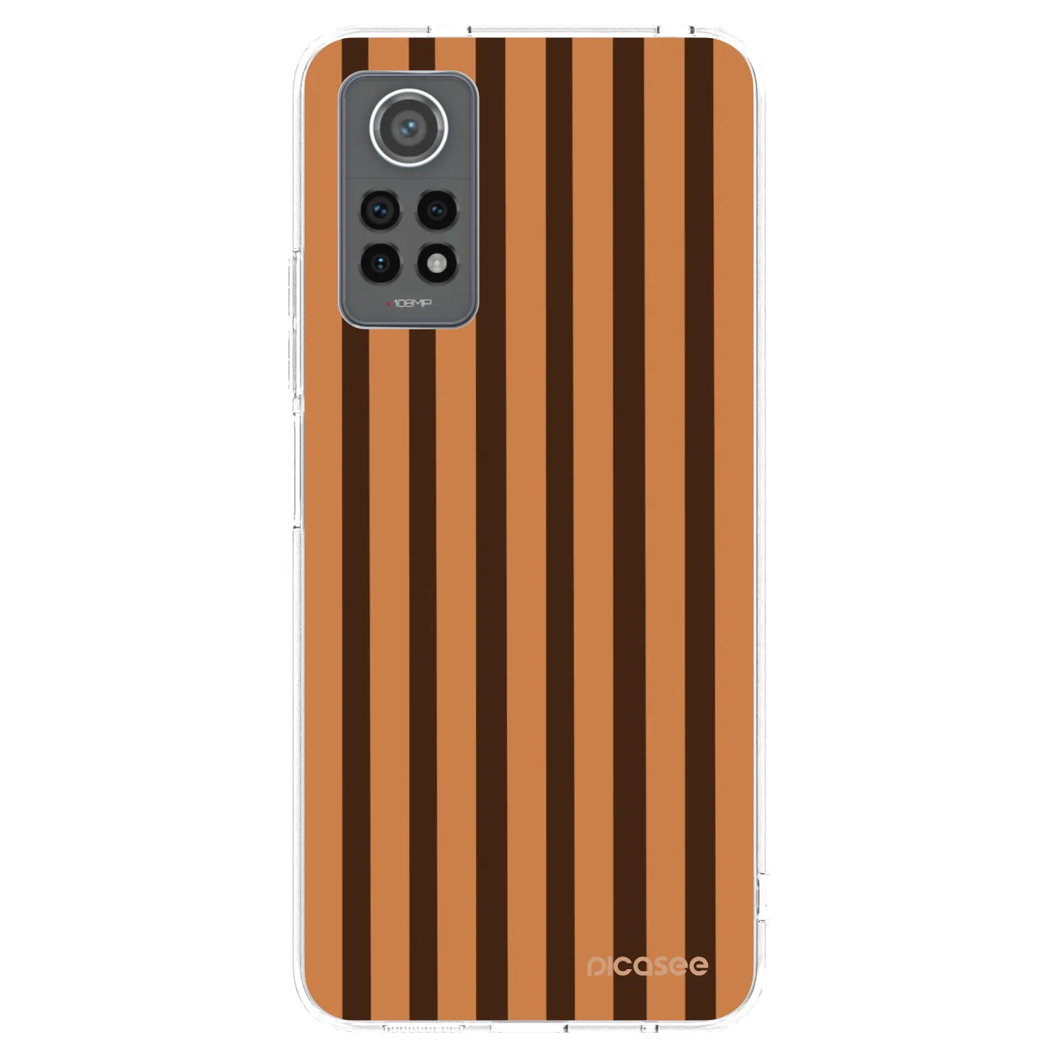 Picasee Xiaomi Redmi Note 12 Pro 4G Hülle - Transparentes Silikon - Caramel lines