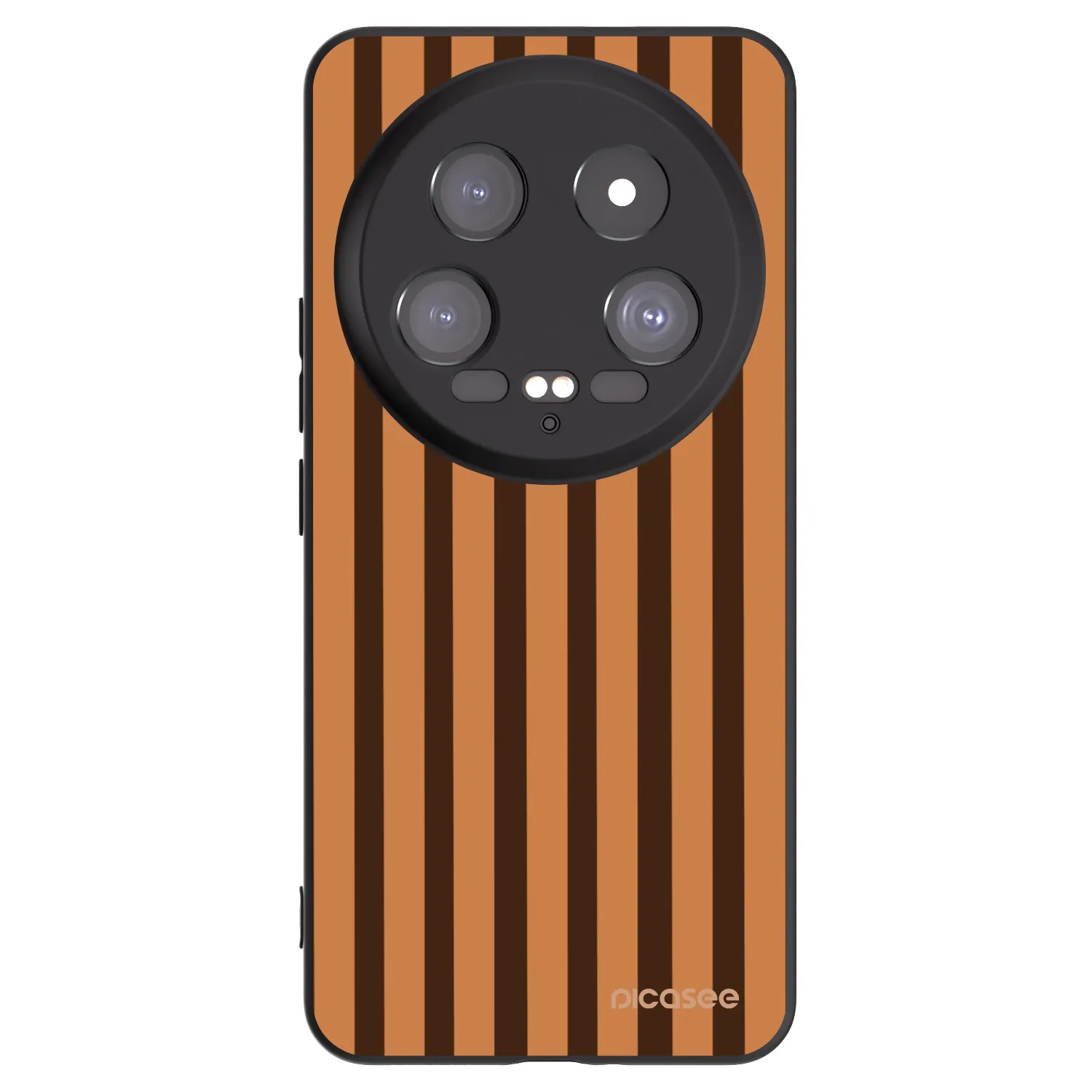 Picasee Xiaomi 14 Ultra Hülle - Schwarzes Silikon - Caramel lines