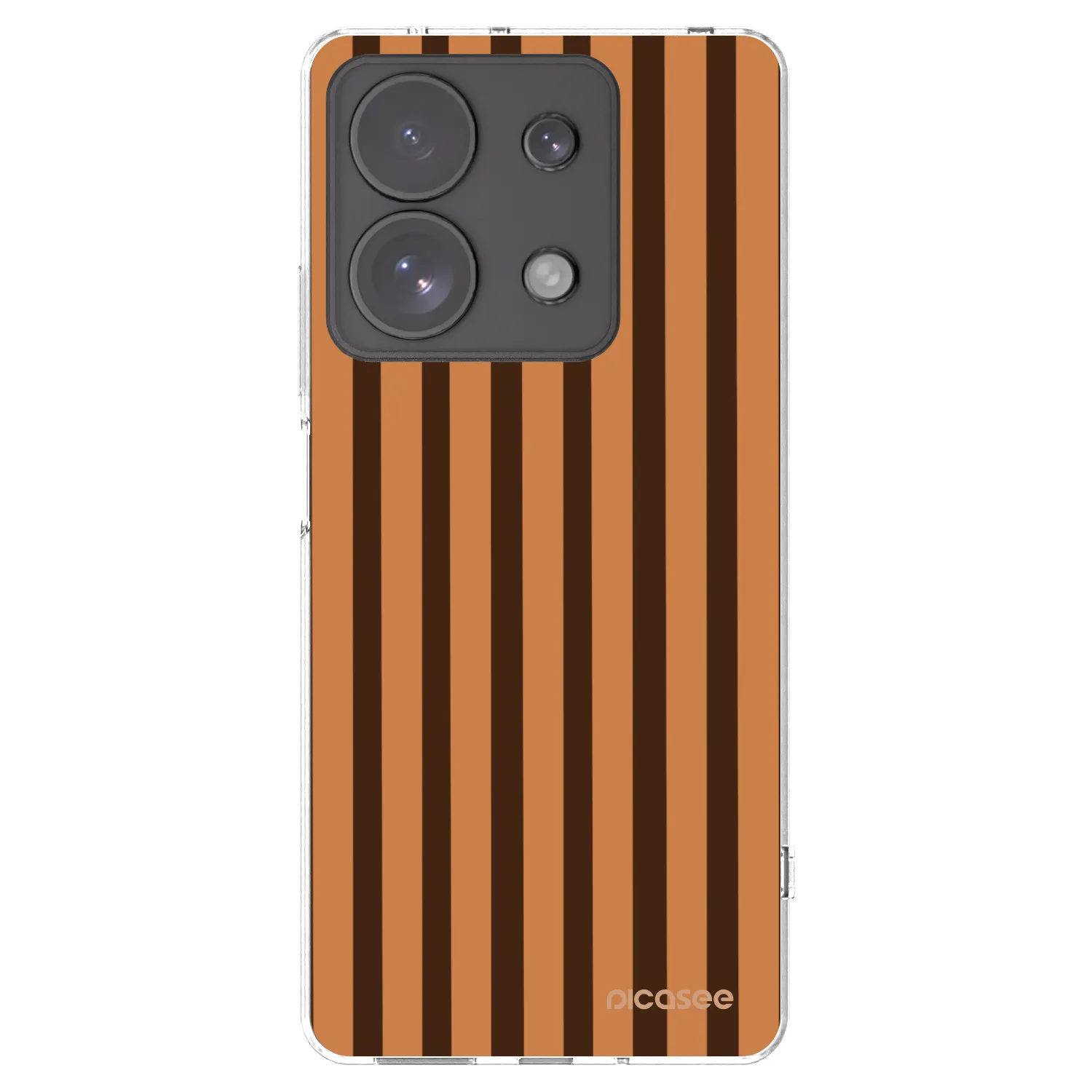 Picasee Xiaomi Redmi Note 13 Pro 4G Hülle - Transparentes Silikon - Caramel lines