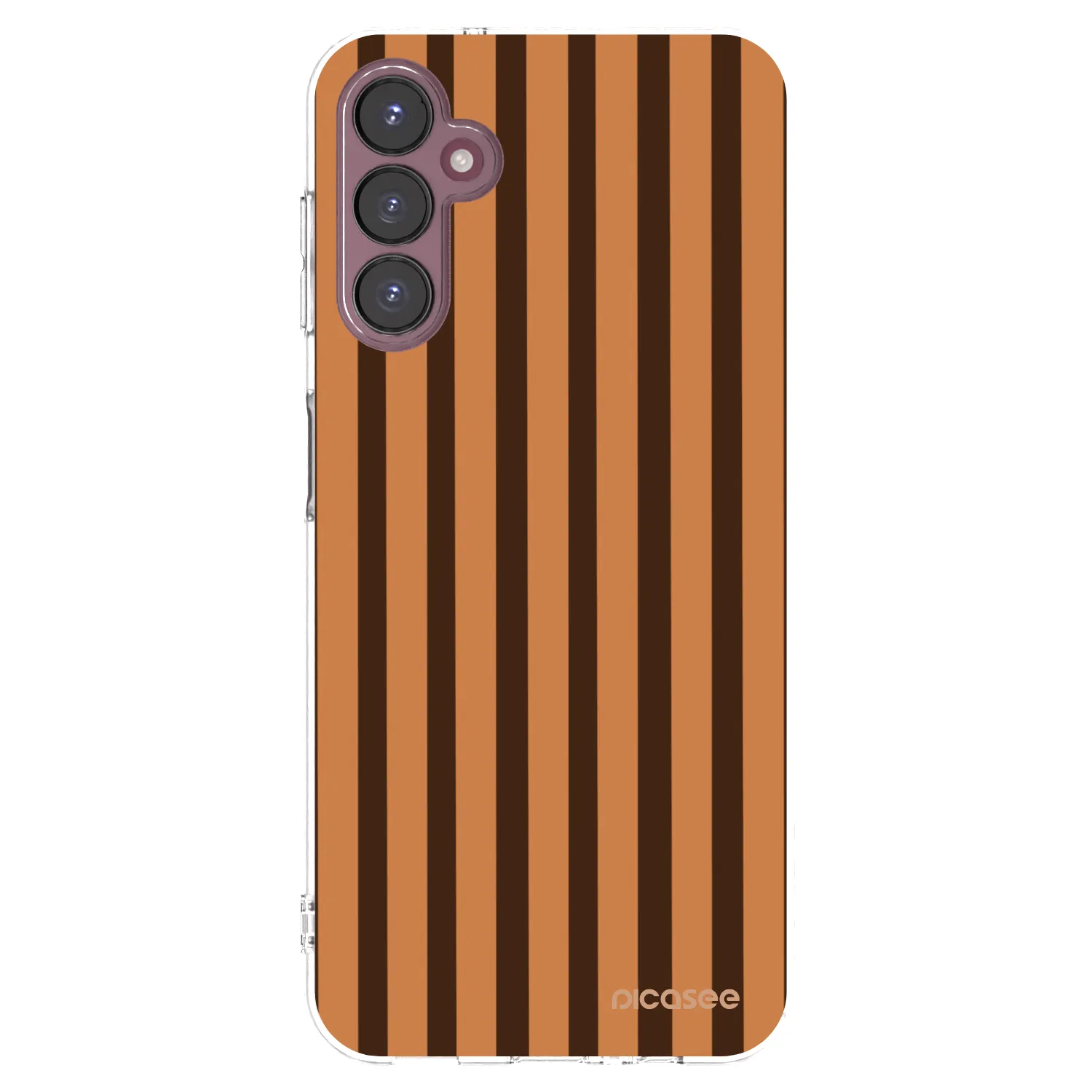 Picasee Samsung Galaxy A05s A057G Hülle - Transparentes Silikon - Caramel lines