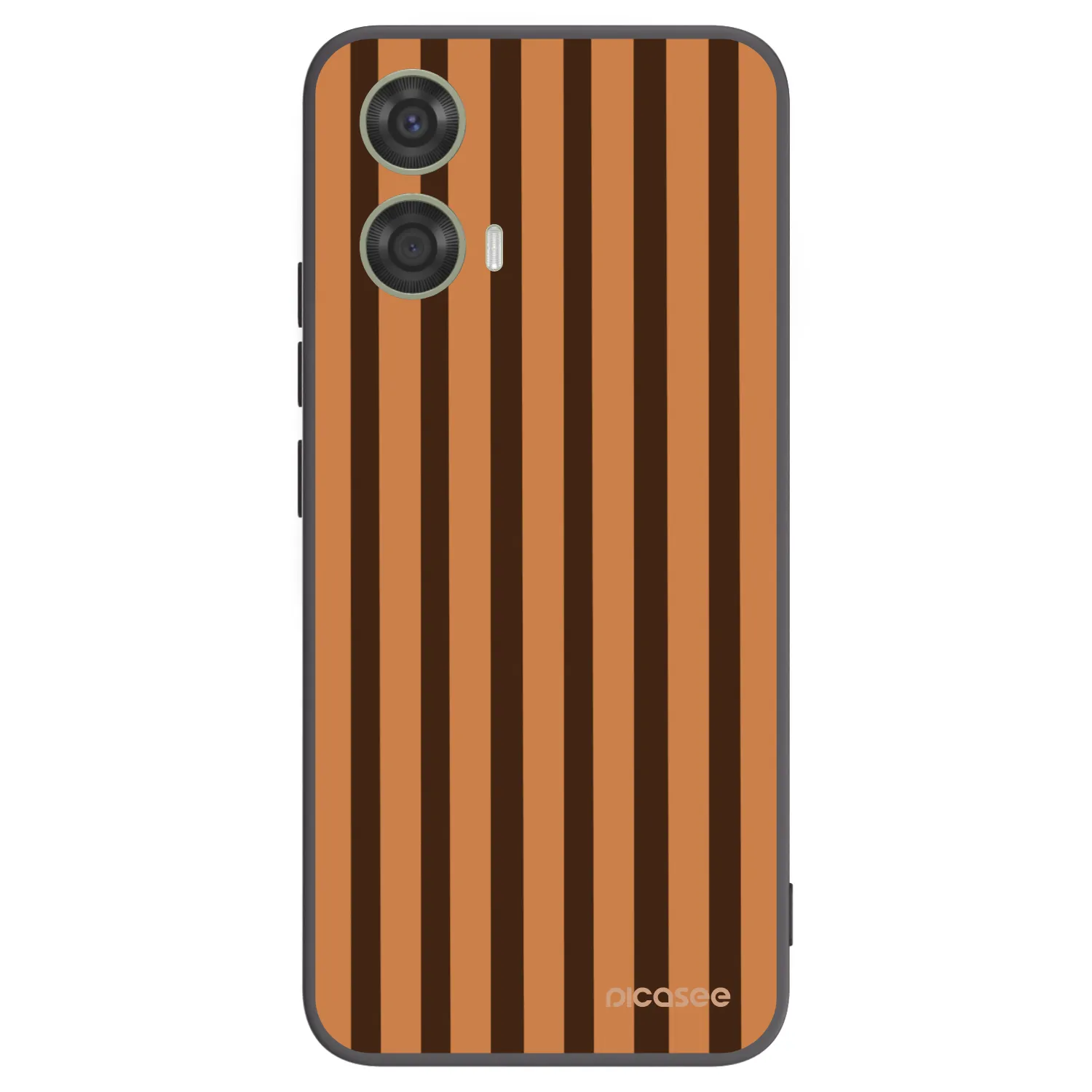 Picasee Motorola Moto G24 Hülle - Schwarzes Silikon - Caramel lines