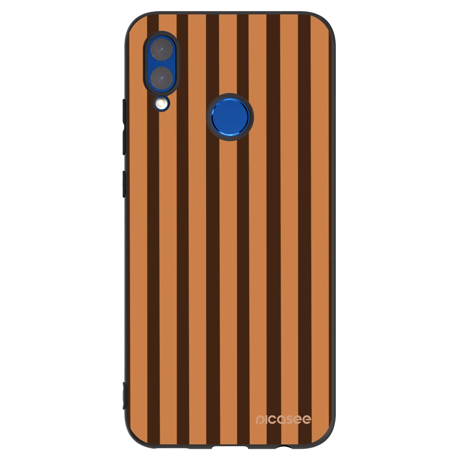 Picasee Honor 10 Lite Hülle - Schwarzes Silikon - Caramel lines