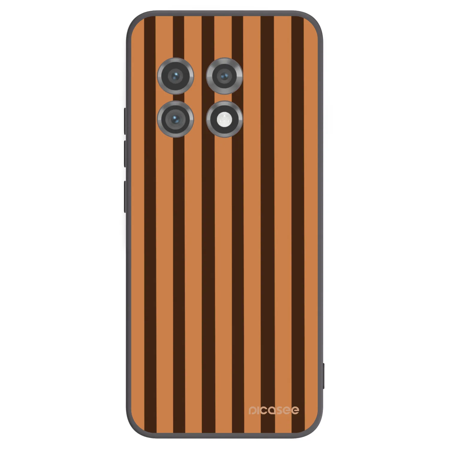 Picasee OnePlus 11 5G Hülle - Schwarzes Silikon - Caramel lines