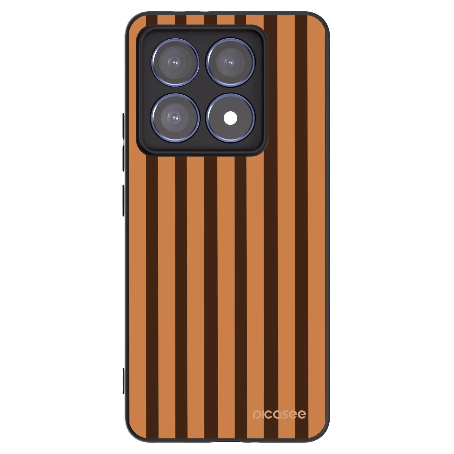 Picasee Xiaomi 14T Pro Hülle - Schwarzes Silikon - Caramel lines