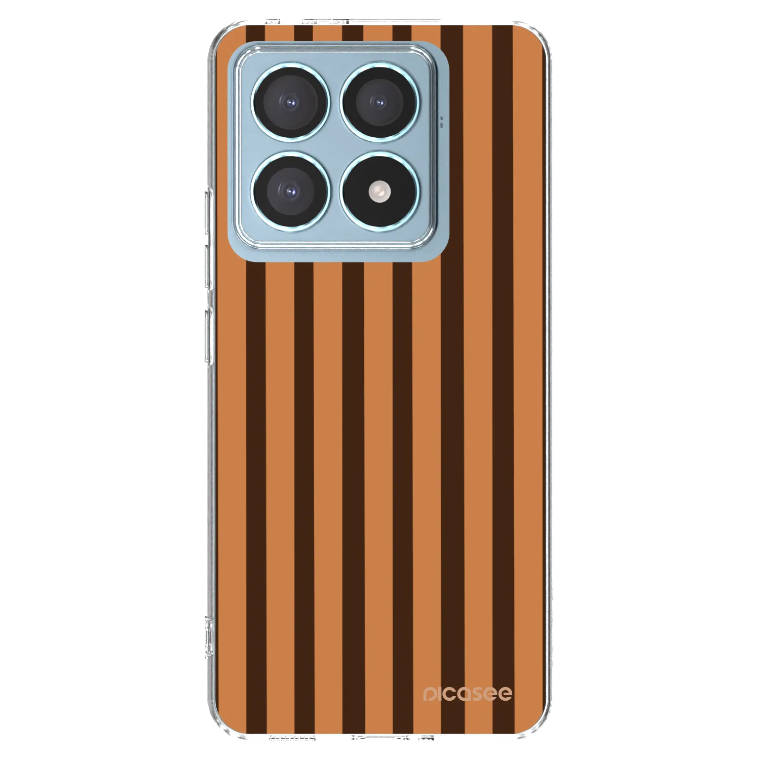 Picasee Xiaomi 14T Pro Hülle - Transparentes Silikon - Caramel lines