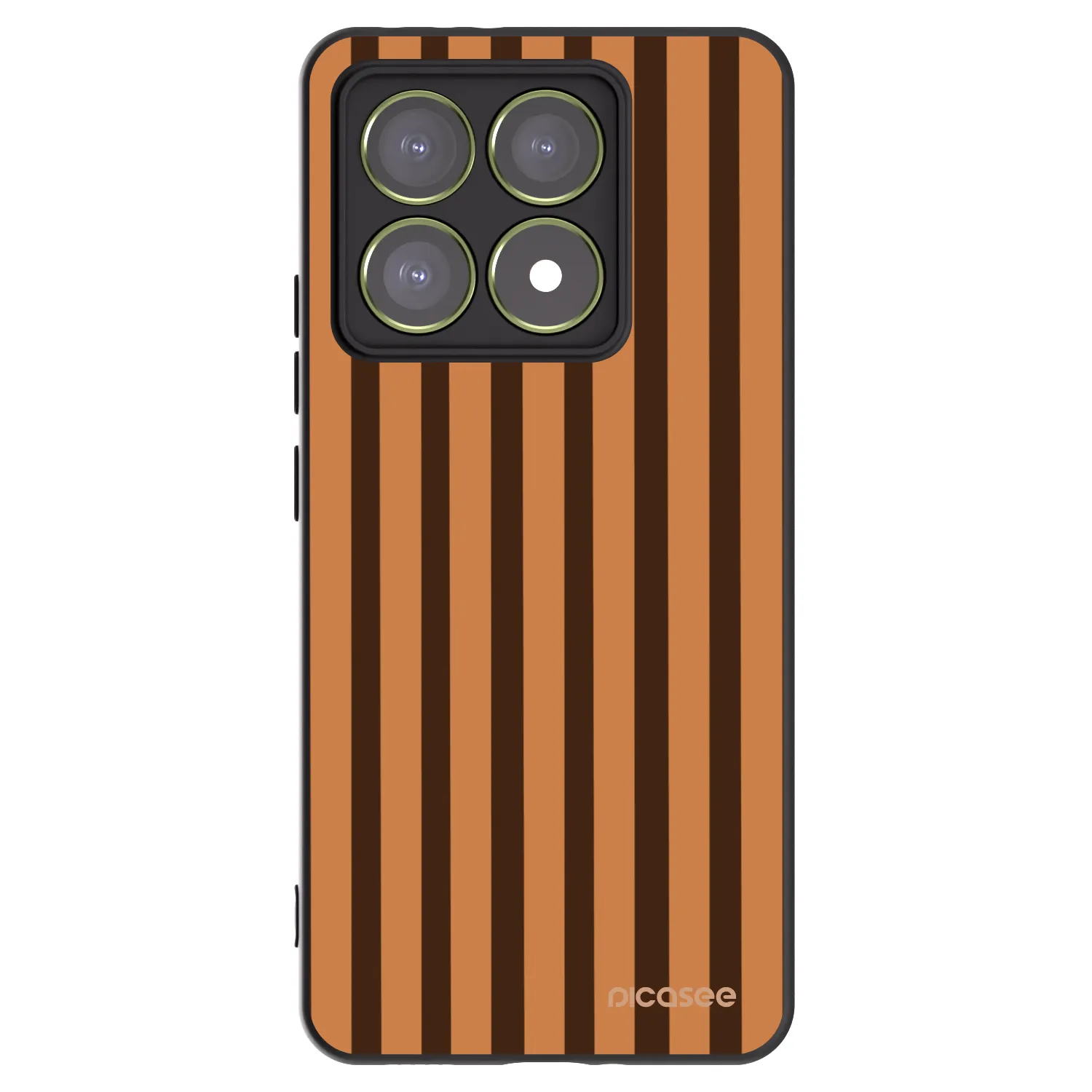 Picasee Xiaomi 14T Hülle - Schwarzes Silikon - Caramel lines