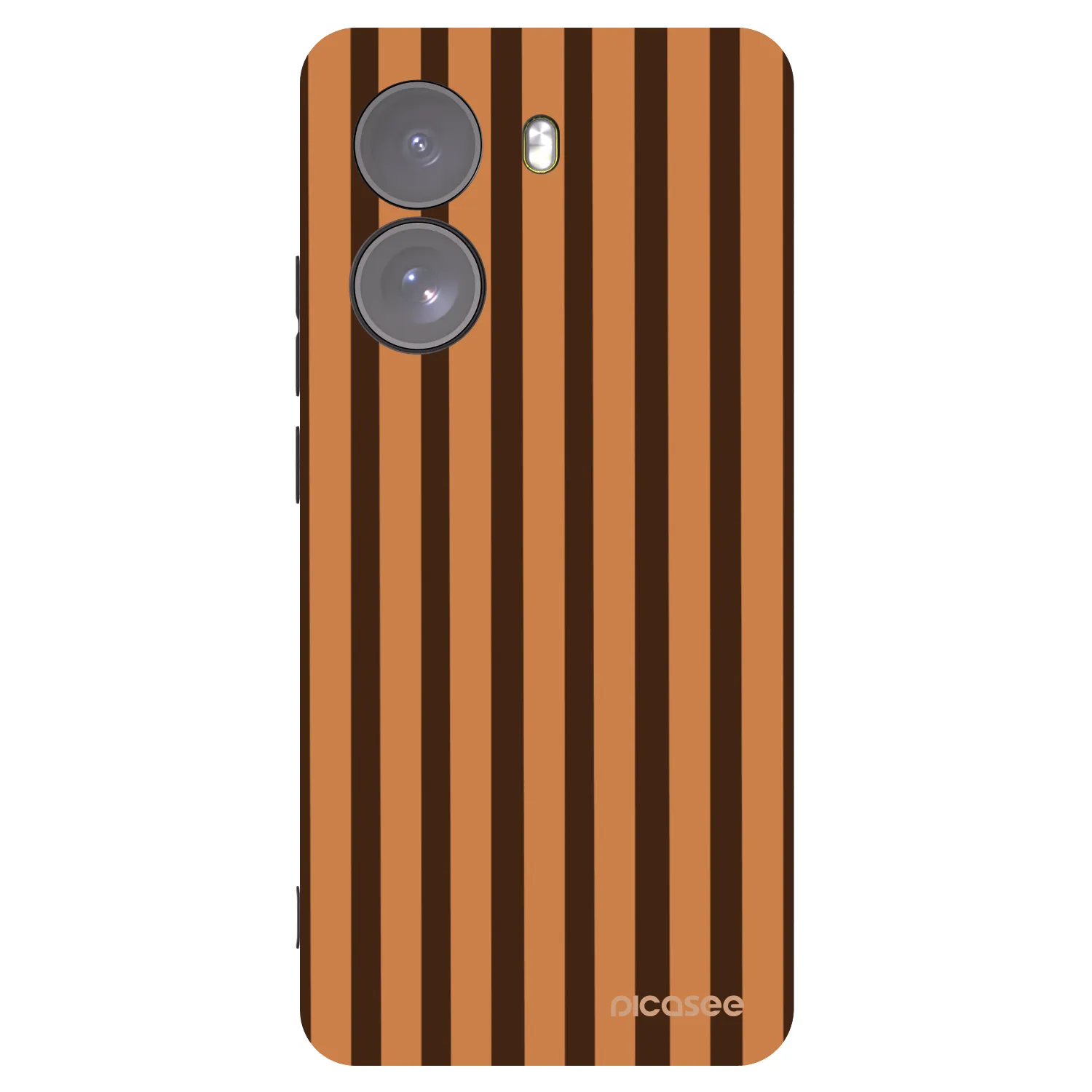 Picasee Xiaomi Poco X7 Hülle - Schwarzes Silikon - Caramel lines