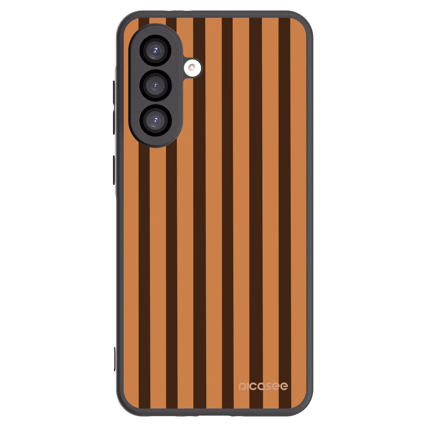 Picasee Samsung Galaxy A26 5G A266B Hülle - Schwarzes Silikon - Caramel lines